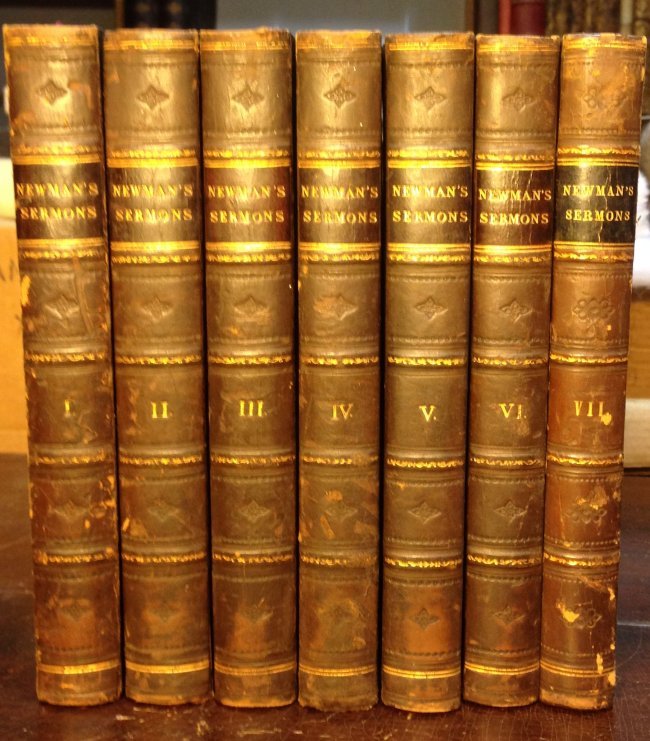 (1835-43) Parochial Sermons by John Henry Newman, M.A.: (1835-43) Parochial Sermons by John Henry Newman, M.A. (7 volumes) Author: Newman, John Henry Publisher: J. G. & F. Rivington, & J.H. Parker Publication Location: London, 1835-1843 Binding: Contempora