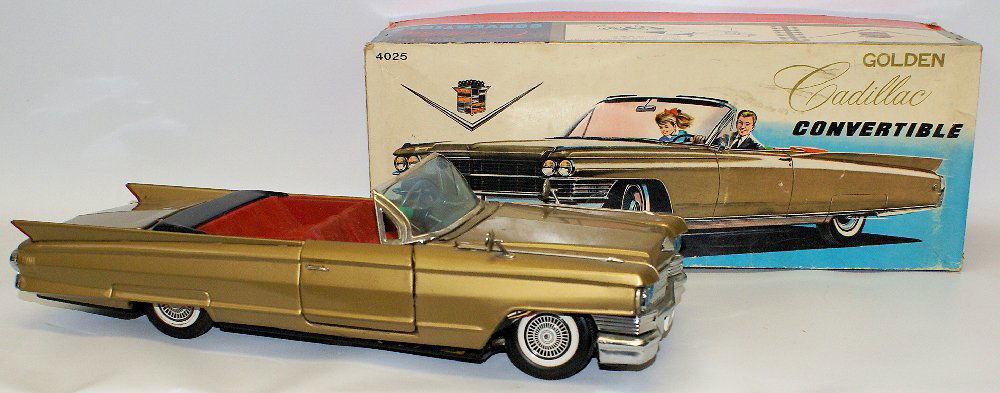 ULTRA RARE Vintage BANDAI Japan Tin B.O. 1964 GOLDEN (1 of 6)