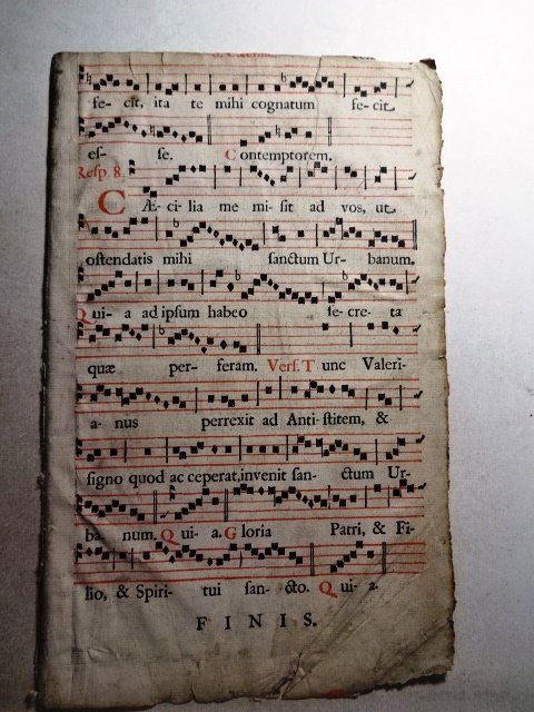 1669 Hymnal Leaf Red and Black (1 of 1)