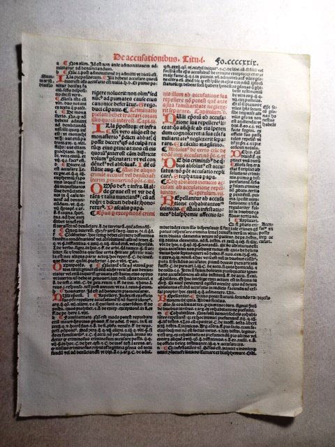 1516 Leaf Fine Paris Printing Papal Decretales (1 of 1)