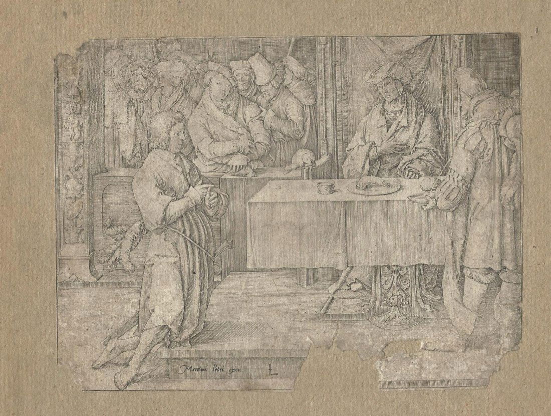 16th C Print Lucas Van Leyden (1 of 1)