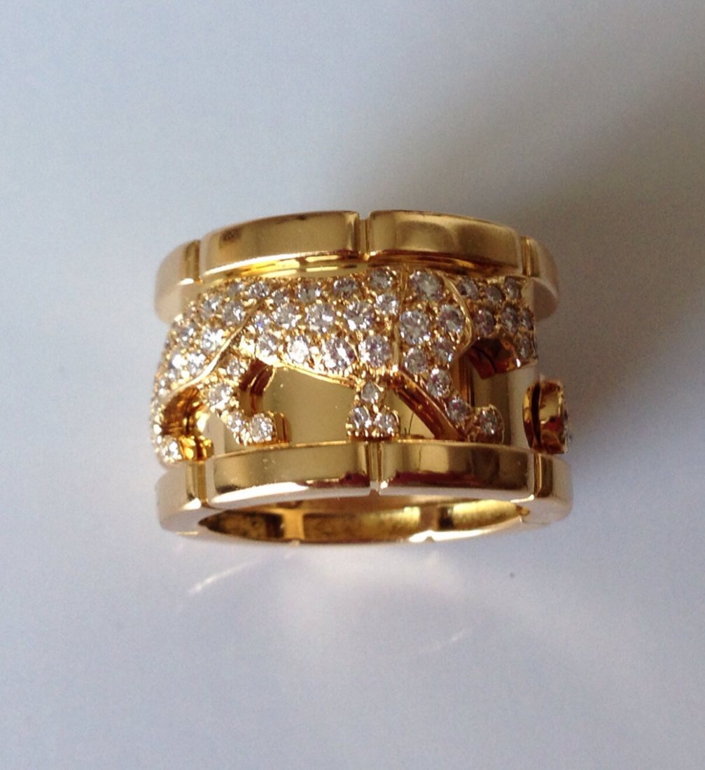 Cartier: 18K Gold Diamond Ring (1 of 5)
