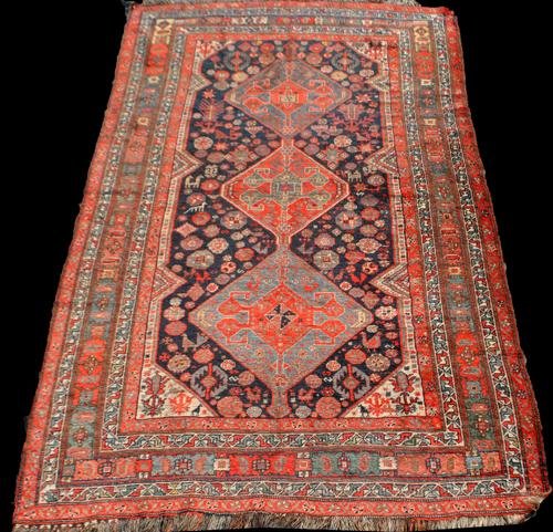 Rare Semi Antique Onion Peel Colored Malayer Rug (1 of 4)