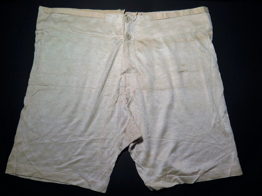 WWII German Nazi Undershorts: This Lot Includes (1) WWII Original German White Cotton Under Shorts that are Marked "Size 5". There are no other tags present except for the size however that tag is the exact same as the Hitlerjugen