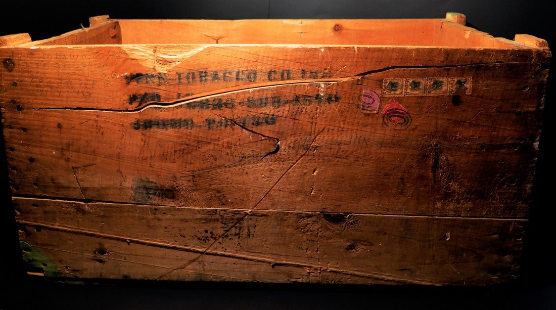 1940's Wooden Shipping Crate: This Lot is for the original Crate that PFC Peterson Shipped his Items Back in from Overseas. This Crate Measures 25 3/4" Long x 13" Tall x 14 1/2" Wide. The Crate is from the 1940's so the wood does 