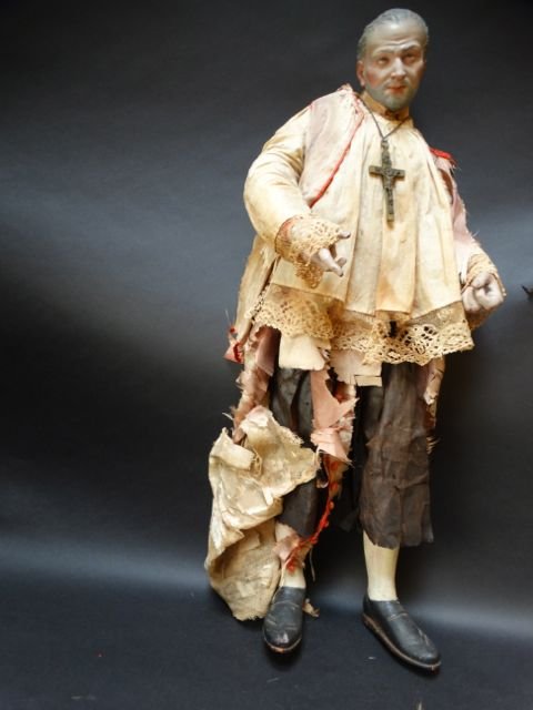 Mexican Religious Figure with Visionary Saint (1 of 10)