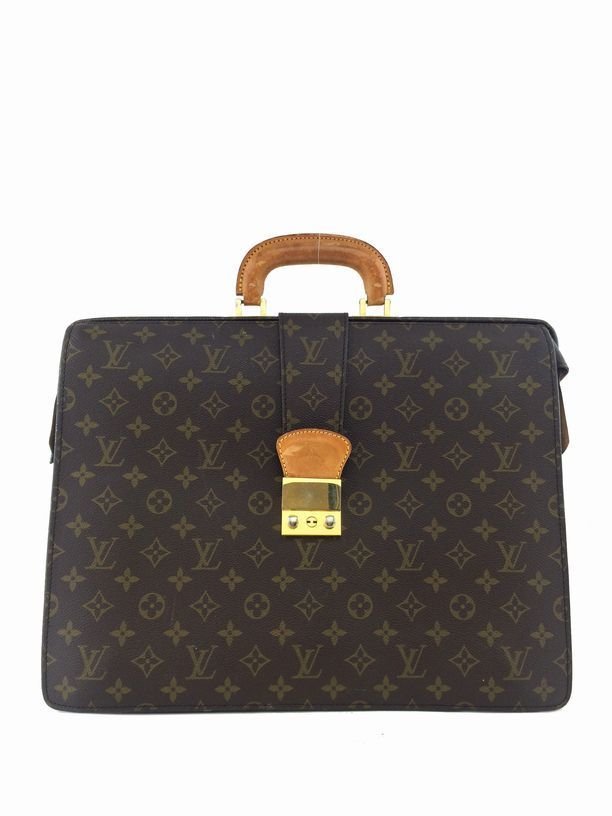 Louis Vuitton: Vintage Leather Serviette Fermoir (1 of 4)