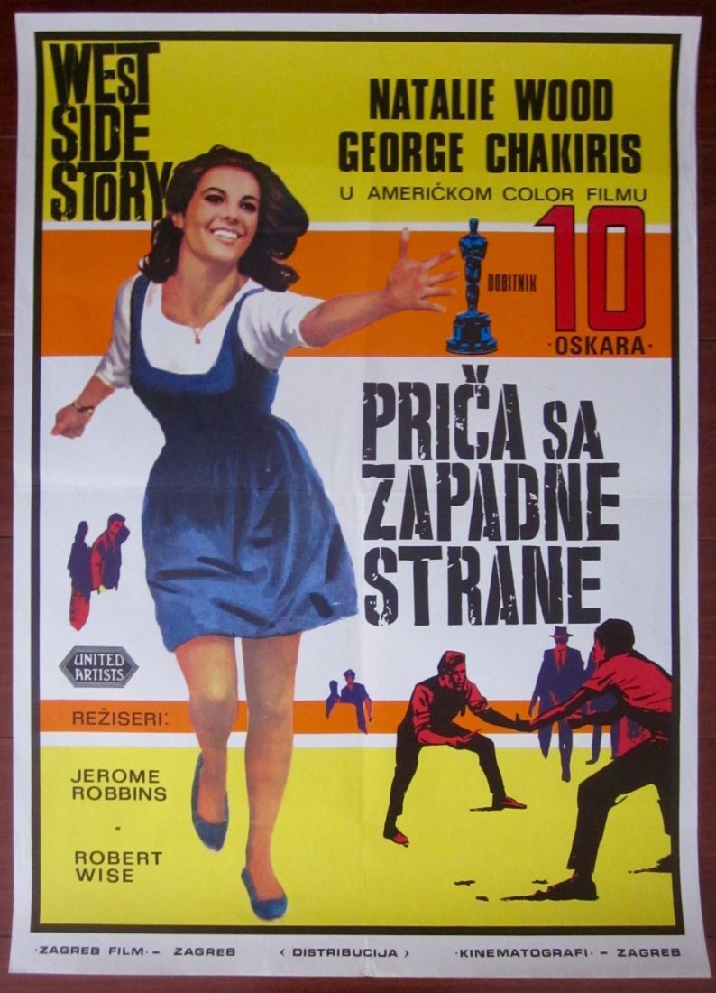 West Side Story: Original 1961 Yugoslavian Poster (1 of 1)