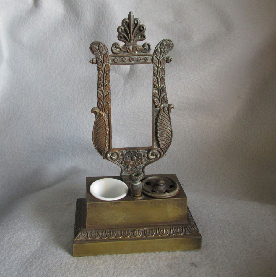 Antique French Empire Inkwell, Standish (1 of 6)