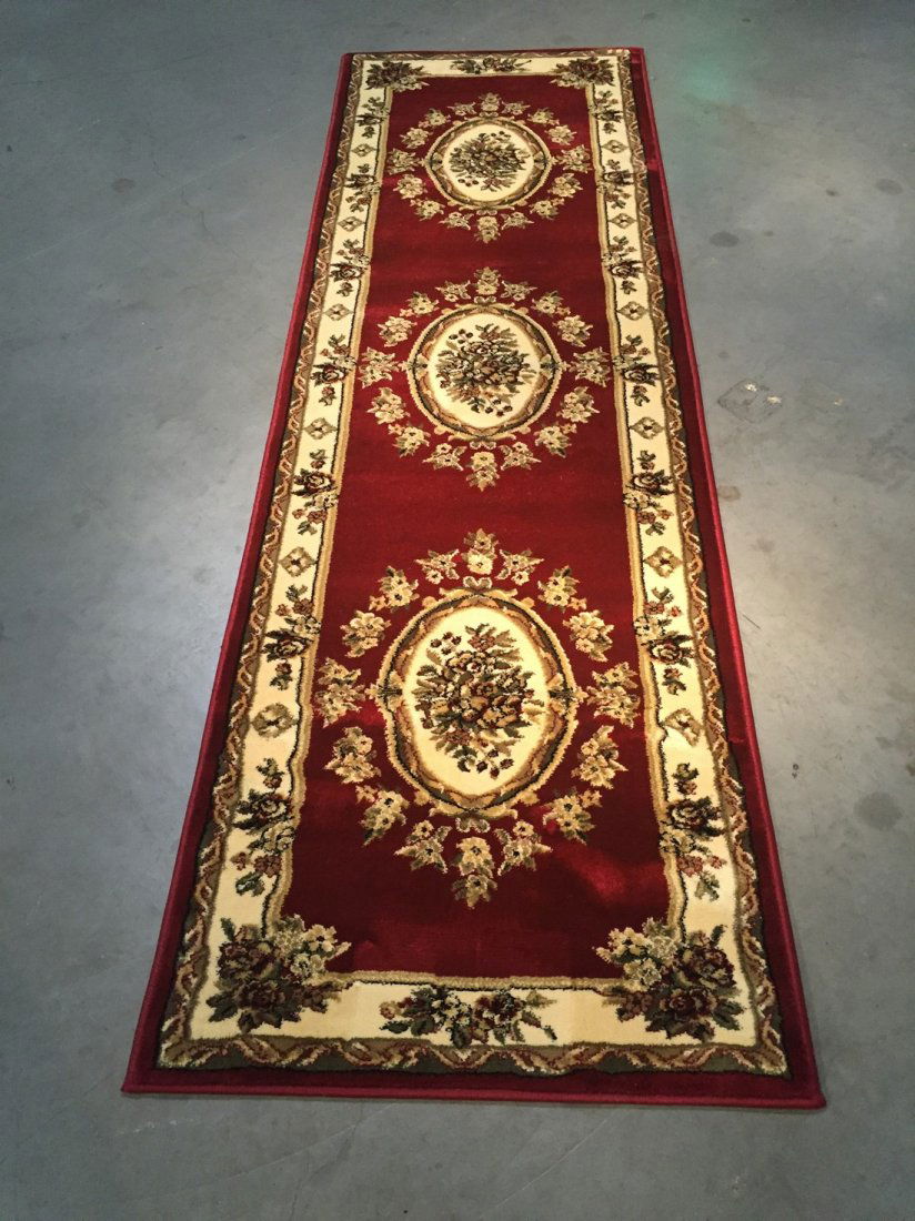 3x12 CLASSIC FRENCH "AUBUSSON" DESIGN  RUNNER RUG (1 of 4)