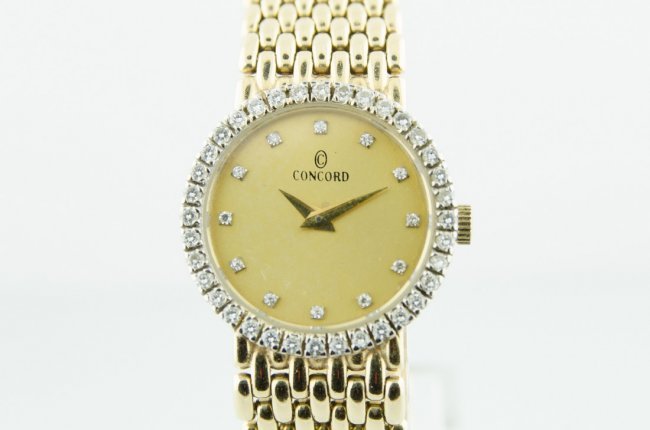 Ladies Concord 14K and diamond solid gold watch (1 of 5)