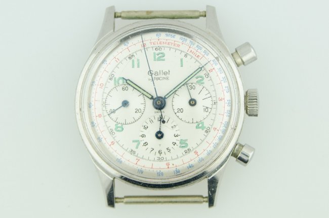 Gallet Stainless 3 Register Chronograph (1 of 4)