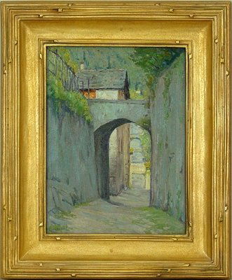 Street in Varenna Lake Como, Charles W. Eaton (1 of 2)