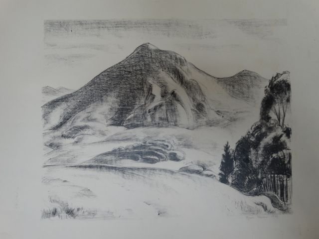 Ejnar Hansen, Western Landscape: Ejnar Hansen Western Landscape Litho. Dated 1929. 15 x 12. Framed, 26 x 23.5. No Reserve Buyer pays shipping. This item ships from Los Angeles, CA