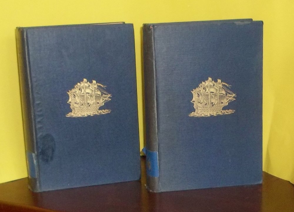 ANTIQUE Two Vol. "British Battle Fleets" Naval History (1 of 2)