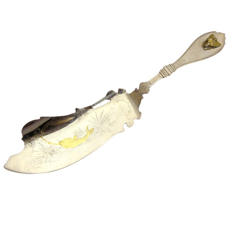 Ball Black Sterling Silver Fish Server with Applied (1 of 4)