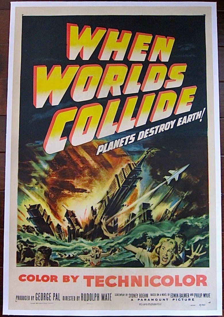 WHEN WORLDS COLLIDE '51 LB 1 SH POSTER GEORGE PAL FX (1 of 1)