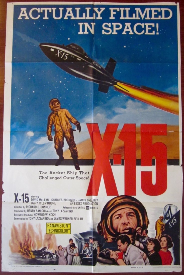 X 15 - ORIGINAL 1961 ONE SHEET POSTER - GREAT SCI FI (1 of 1)