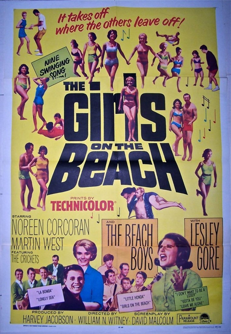 GIRLS ON THE BEACH '65 1 SH BEACH BOYS GORE BEACH PARTY (1 of 1)