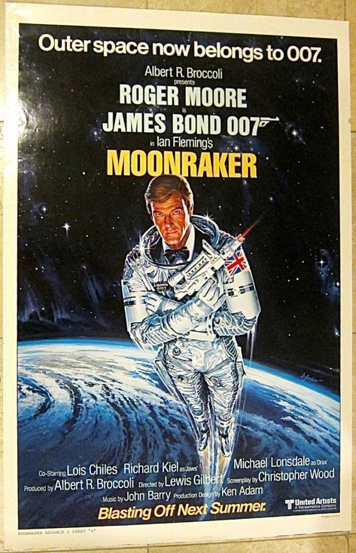 MOONRAKER '79 ADVANCE 1 SH POSTER ROLLED NEVER FOLDED (1 of 1)