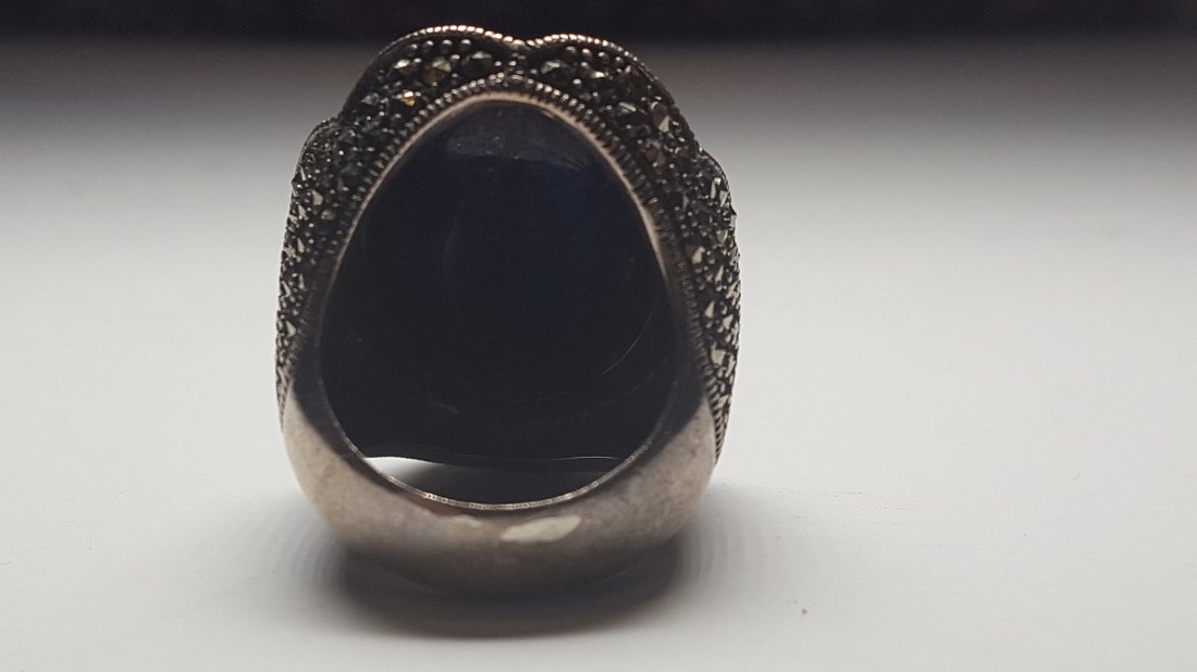 Sparkling Dumortierite Quartz Ring (1 of 4)