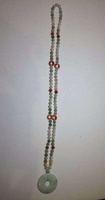 Long Beaded Jade Necklace (1 of 5)