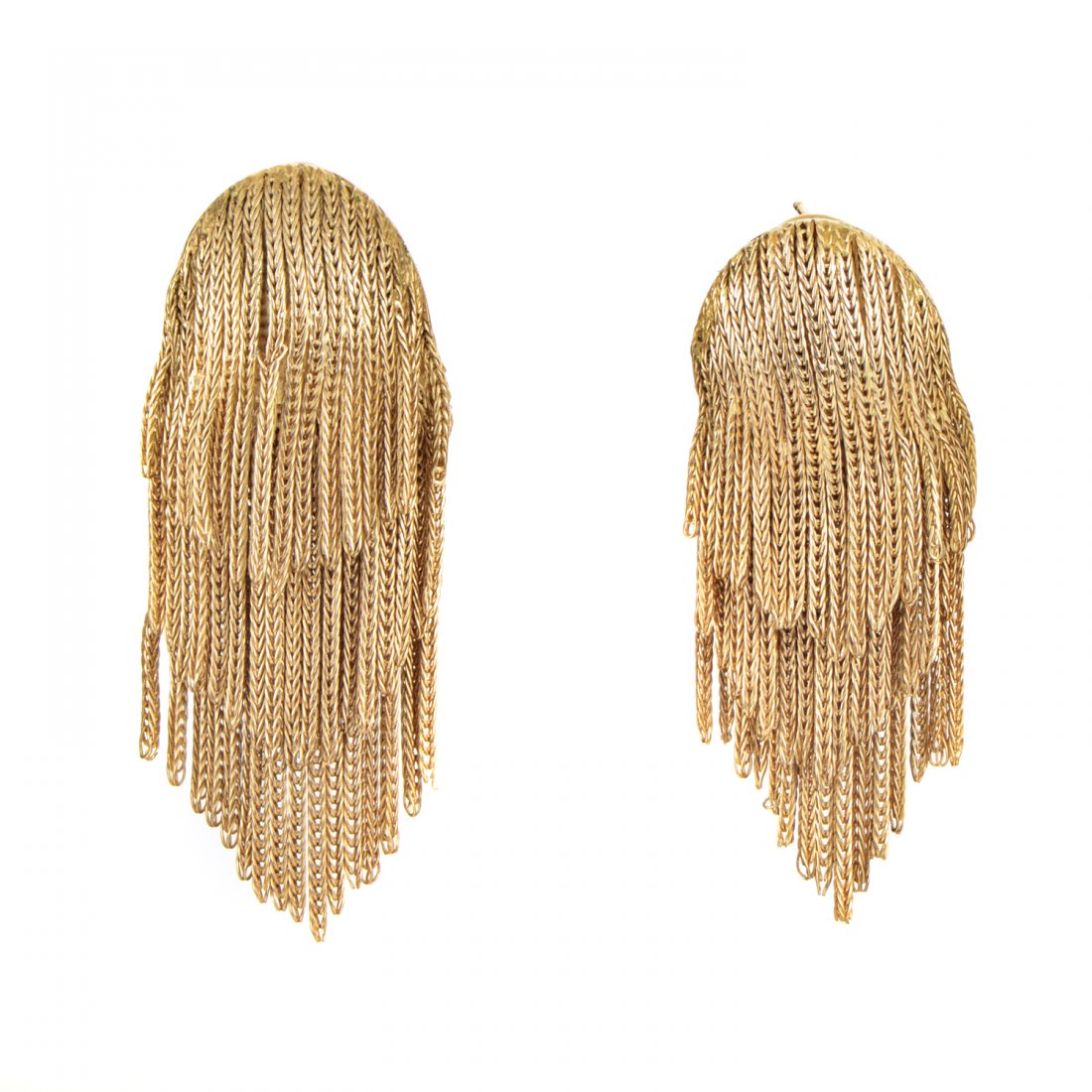 Tiffany & Co. Vintage 18K Yellow Gold Fringe Earrings (1 of 3)