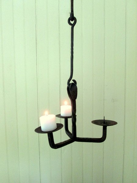 Early, Rare, Small Pricket Chandelier (1 of 10)