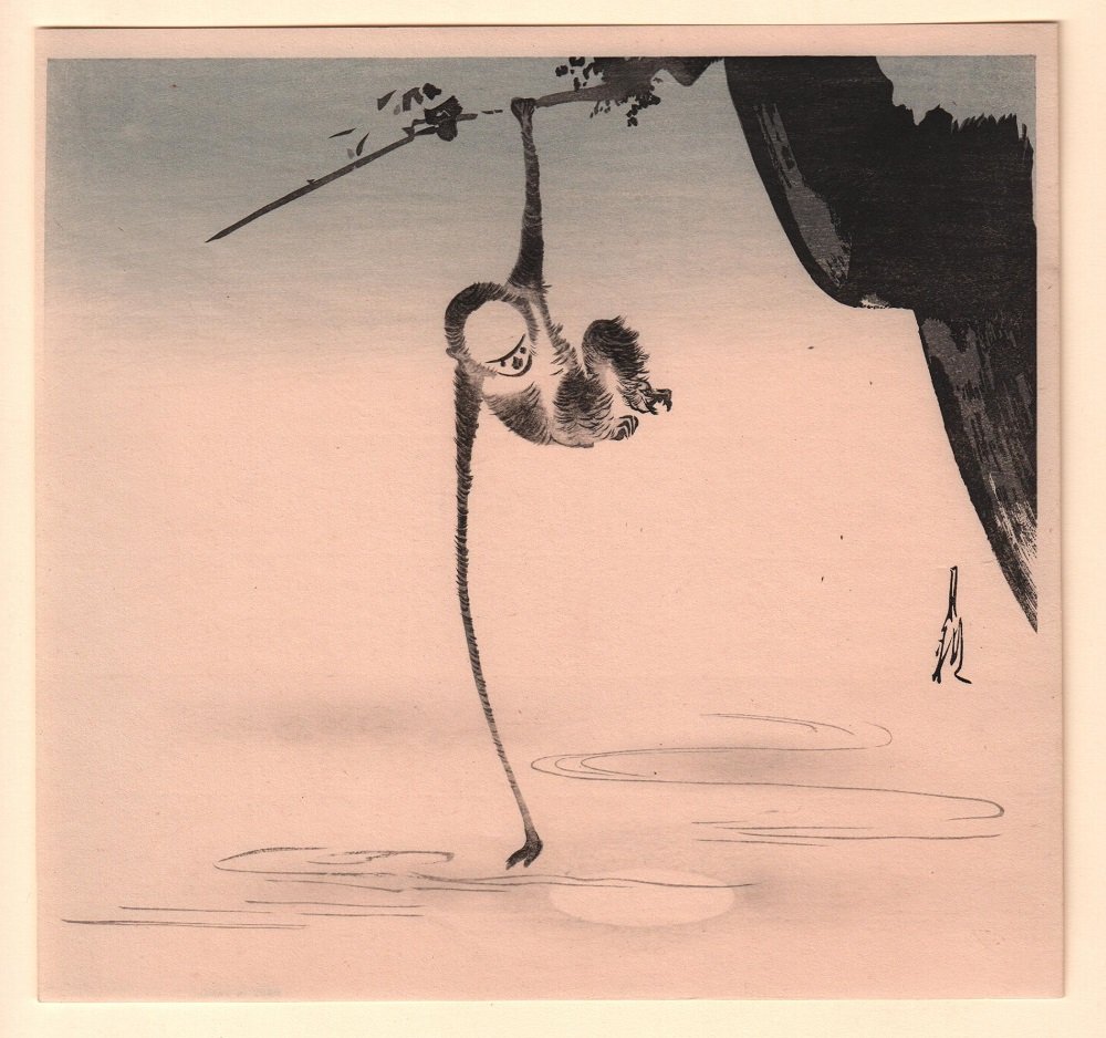 Original Japanese Woodblock print by Gekko (1 of 2)