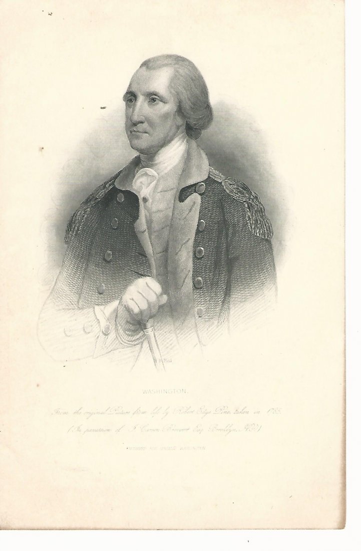 19th C Lithograph of George Washington after Robert (1 of 1)