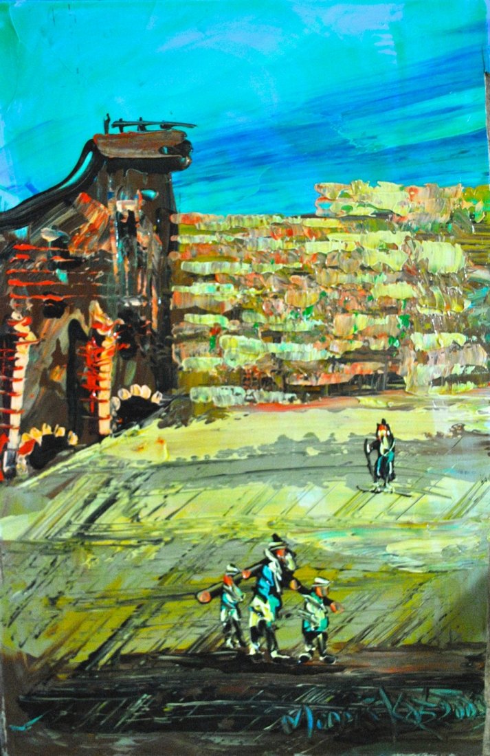 Praying at the Wailing Wall/Kotel  Jerusalem (1 of 4)