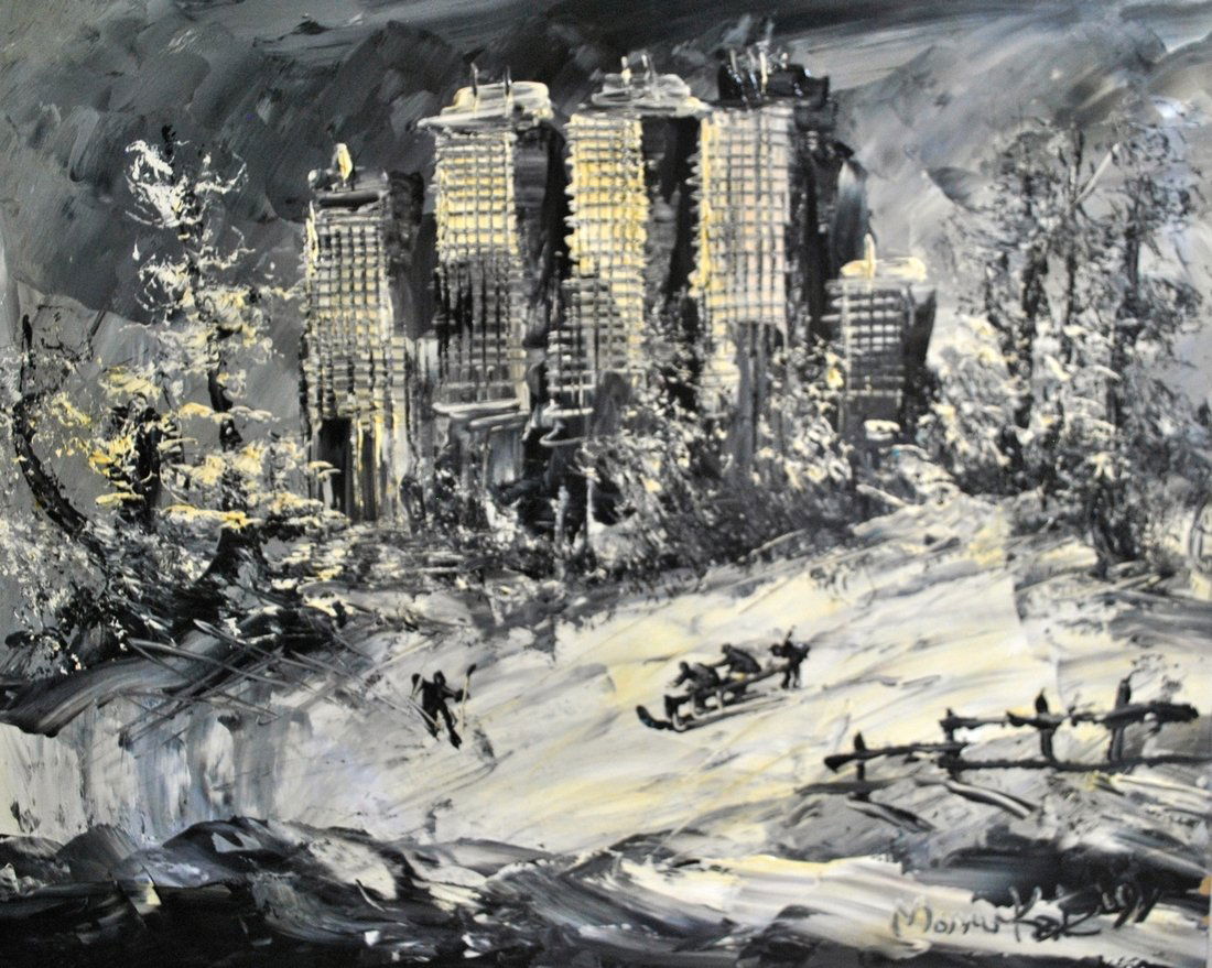 Snowy Central Park Winter Sledding (1 of 6)