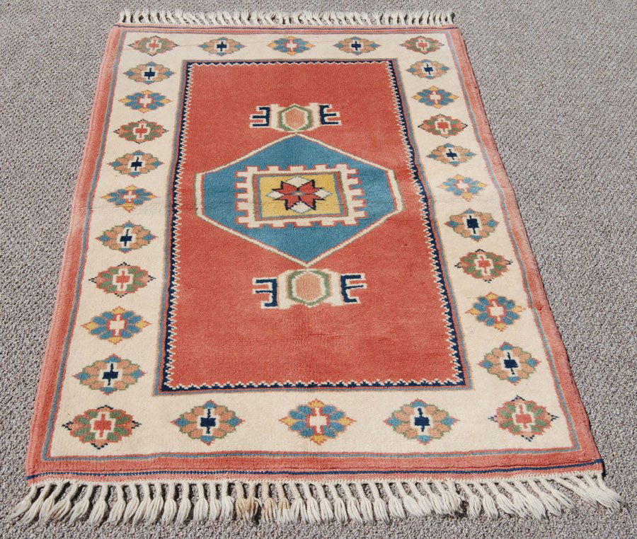 GORGEOUS NICE COLORS HAND MADE TURKISH KONYA RUG (1 of 4)