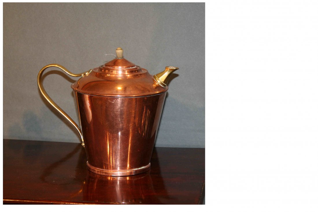 Arts And Craft Copper And Brass Tea Pot W.A.S Benson (1 of 1)