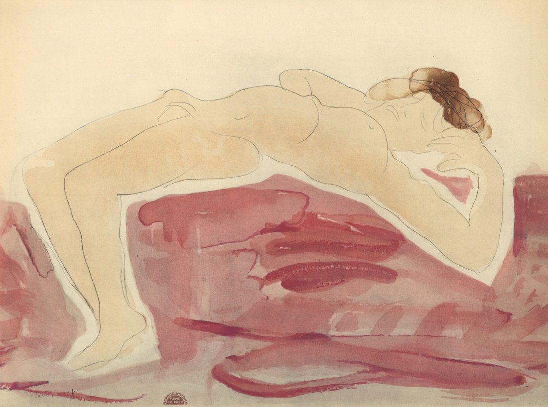 Auguste Rodin "Figure feminine" Pochoir (1 of 1)