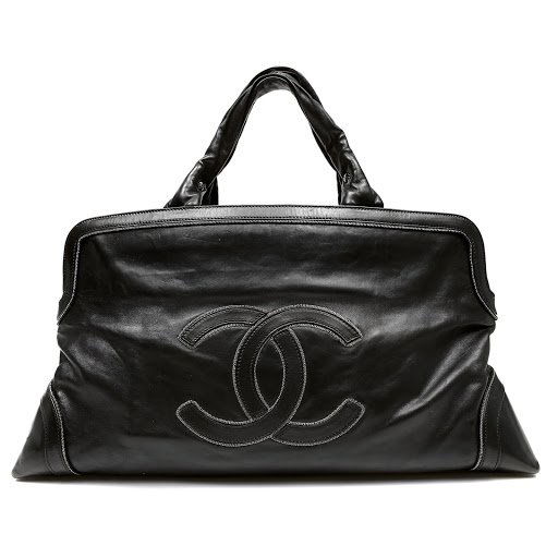 Chanel Black Leather Chain Stitched Satchel (1 of 8)