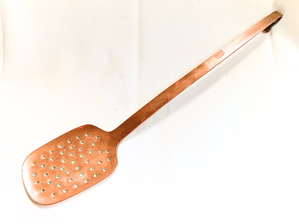 French Copper Strainer Spatula (1 of 6)