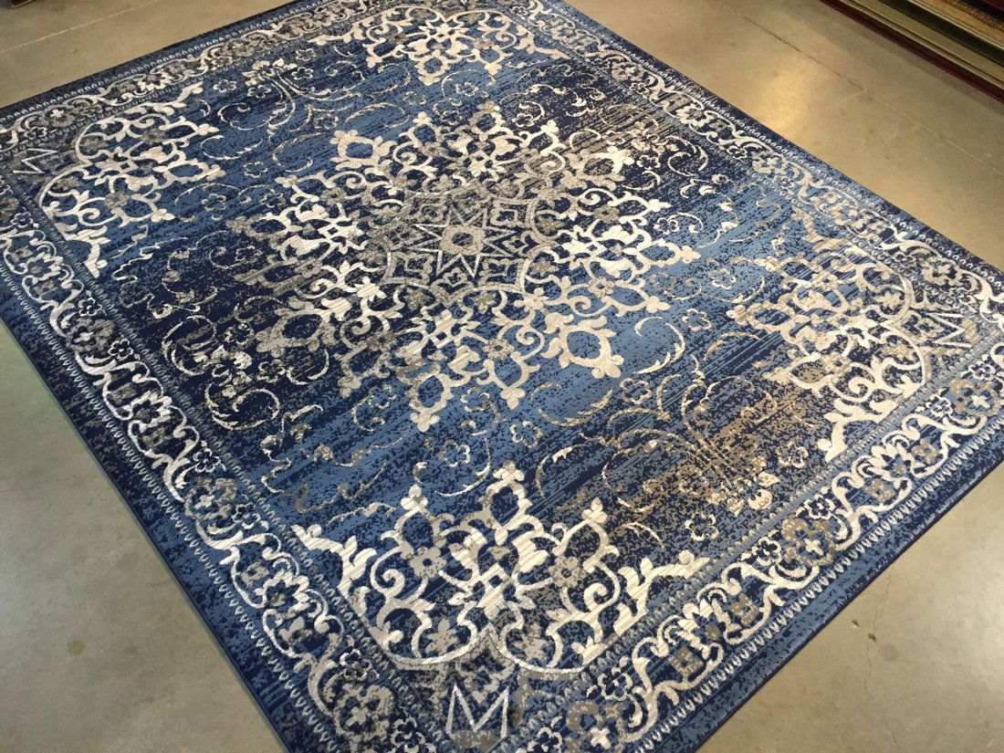 8X10 Vintage Distress "Medallion" Design Area Rug (1 of 5)