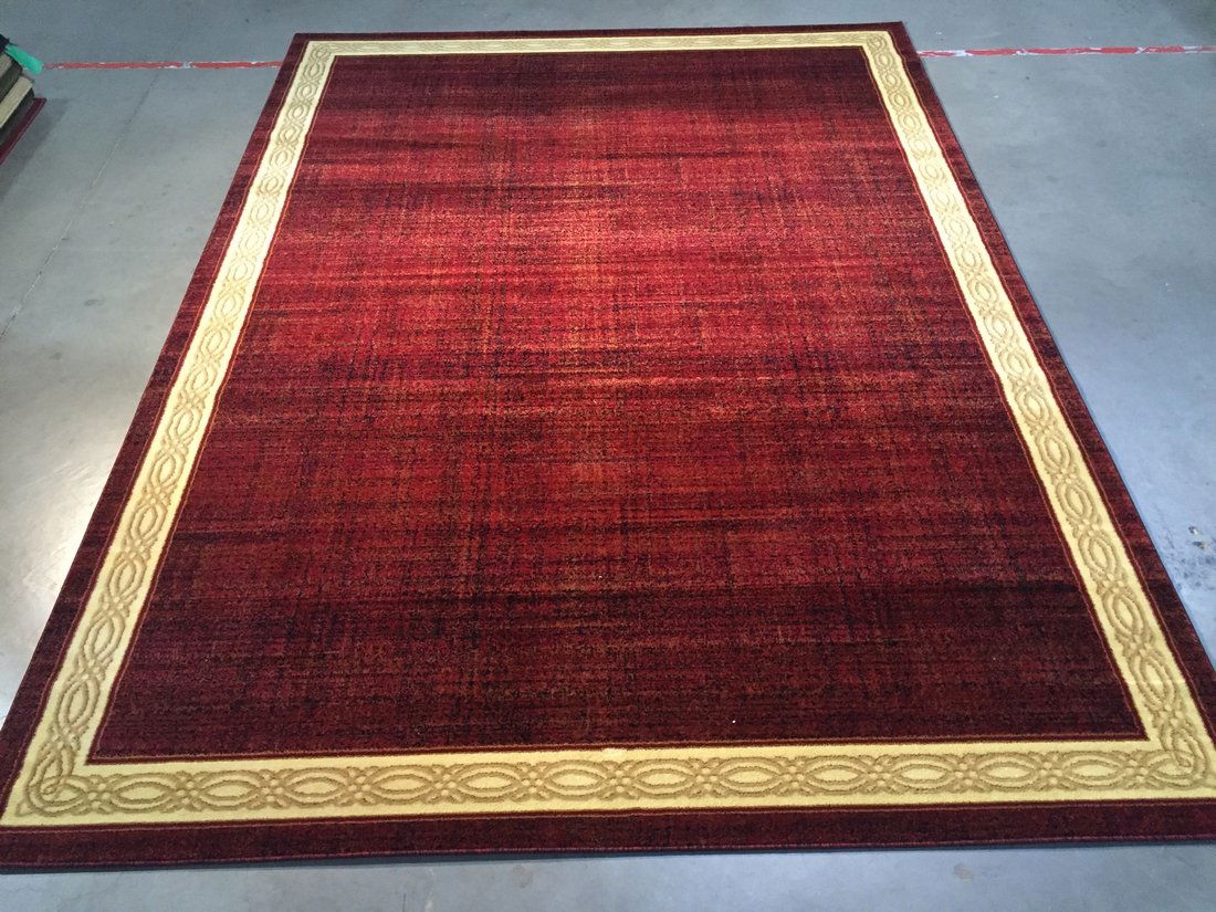 8X11 Red Carpet Design Area Rug (1 of 4)