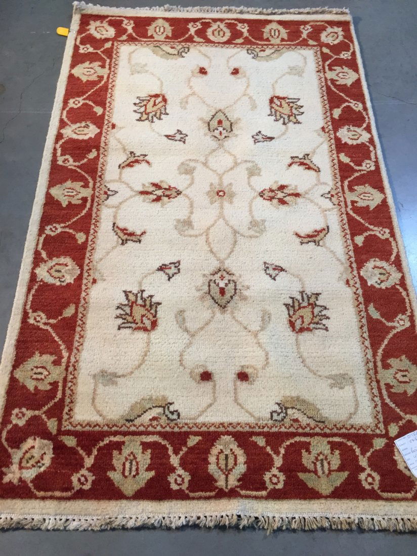 3X5 Hand Knotted "Zighler" Wool Rug (1 of 6)