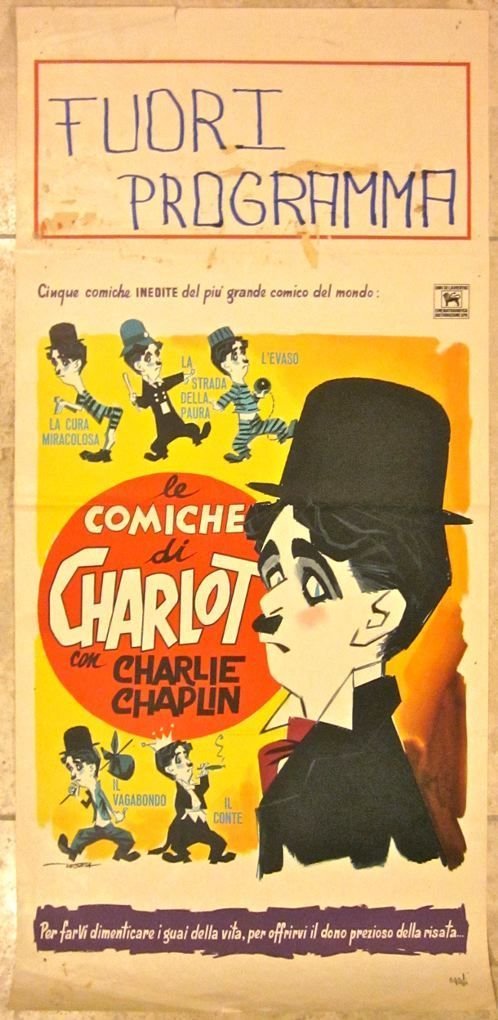 The Comical Tramp of Charlie Chaplin -1950's Italian (1 of 1)