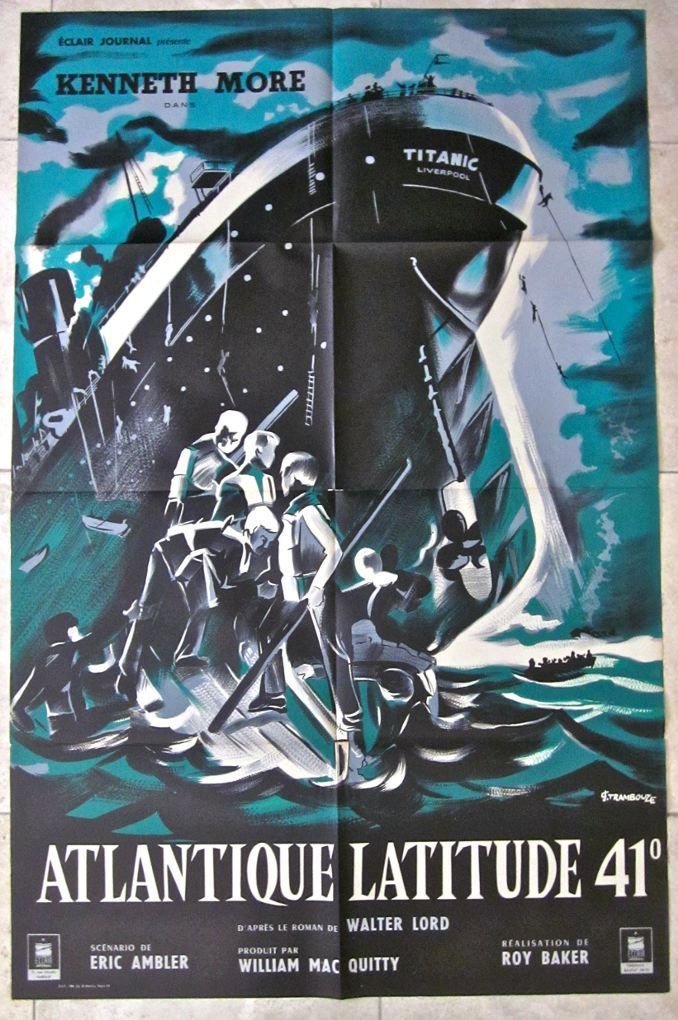 A Night to Remember - Rare 1958 French Poster (1 of 1)