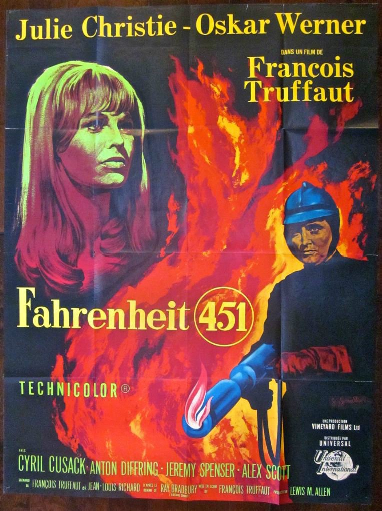 Fahrenheit 451- Rare 1966 French Poster (1 of 1)
