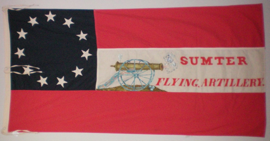 Vintage 1900's Fort Sumter Confederate 11 Star Flag (1 of 3)