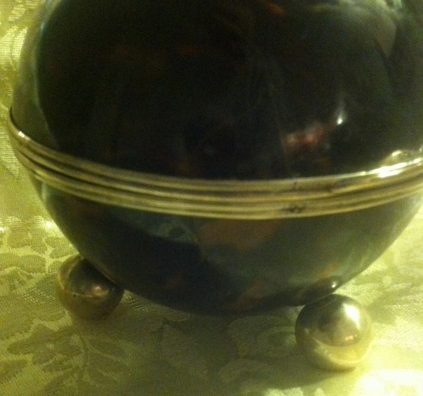 English Sterling & Shell Sewing Box/Etui (1 of 4)