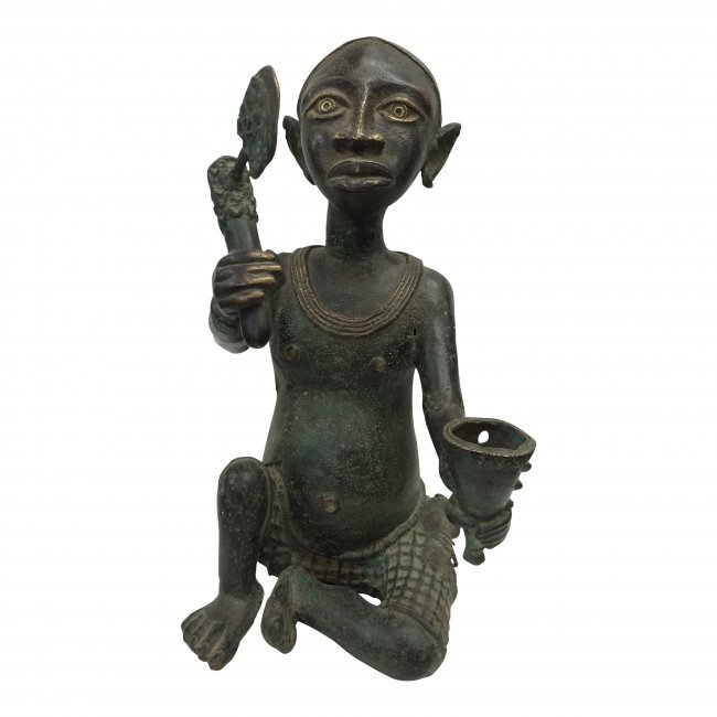 Large Benin Bronze Warrior (1 of 5)