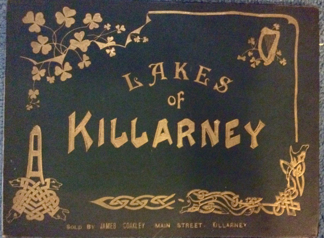 ANTIQUE Gilt Decorated Views Of Lakes Of Killarney (1 of 4)