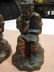 Vintage Pair of Bronze Figural Bookends - 2