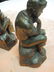 Vintage Pair of Bronze Figural Bookends - 4