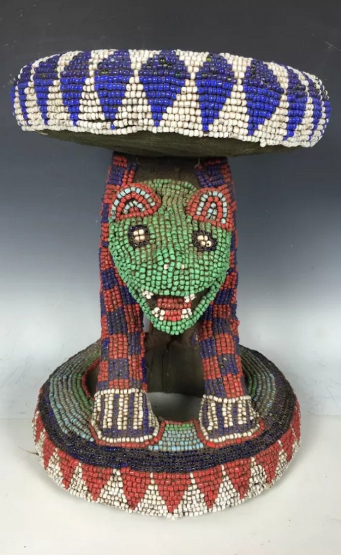 Bamileke Beaded Stool (1 of 5)